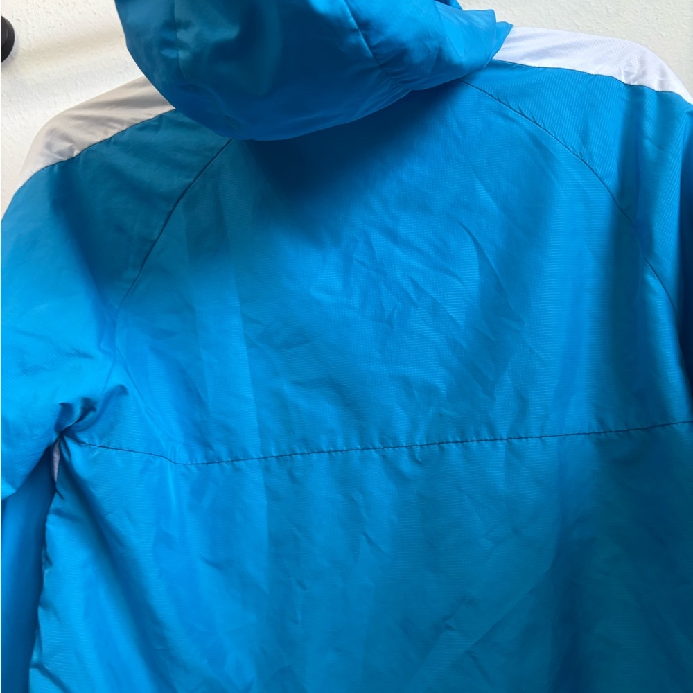 Adidas Blue and White Windbreaker Jacket - Picture 5 of 5